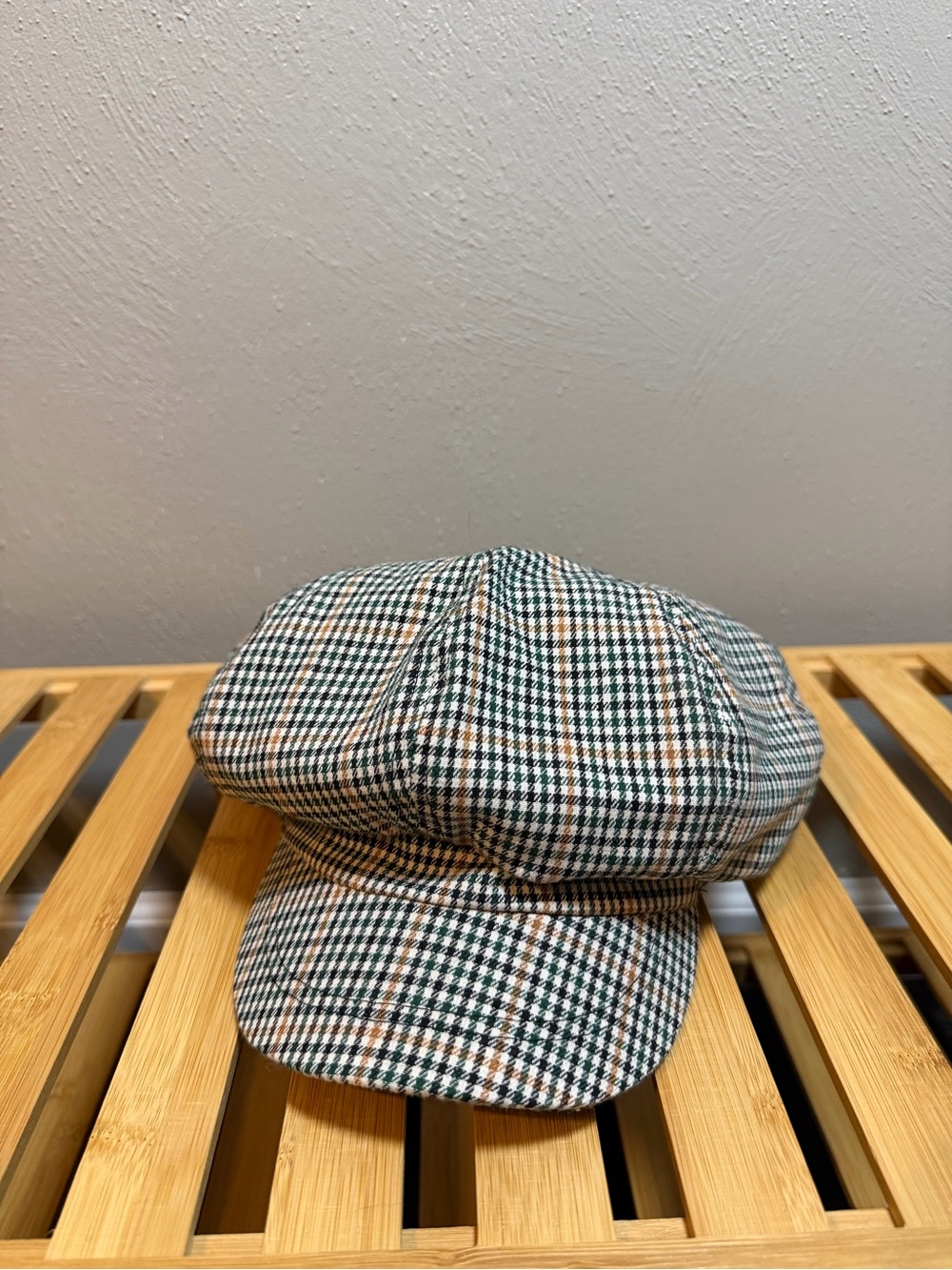 Zara Plaid Newsboy Cap